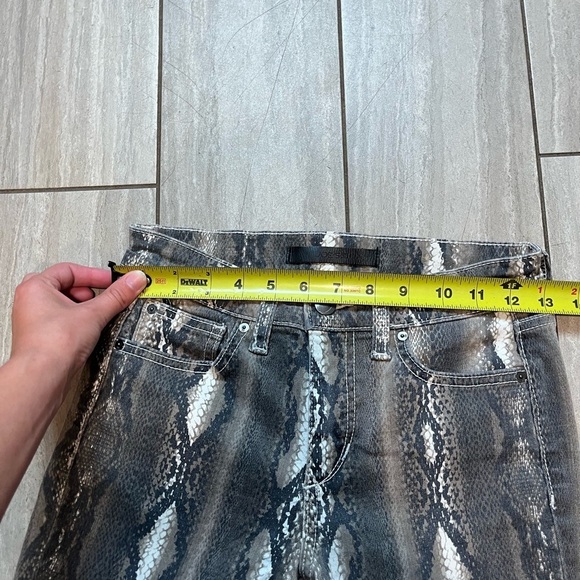 Joe's Jeans Womens 24 The Icon Mid Rise Skinny Ankle Brown Snake Print #702 - Picture 3 of 6